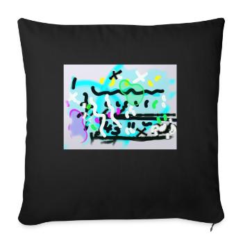 edgar - Sofakissen mit Füllung 45 x 45 cm - Schwarz - Vorne