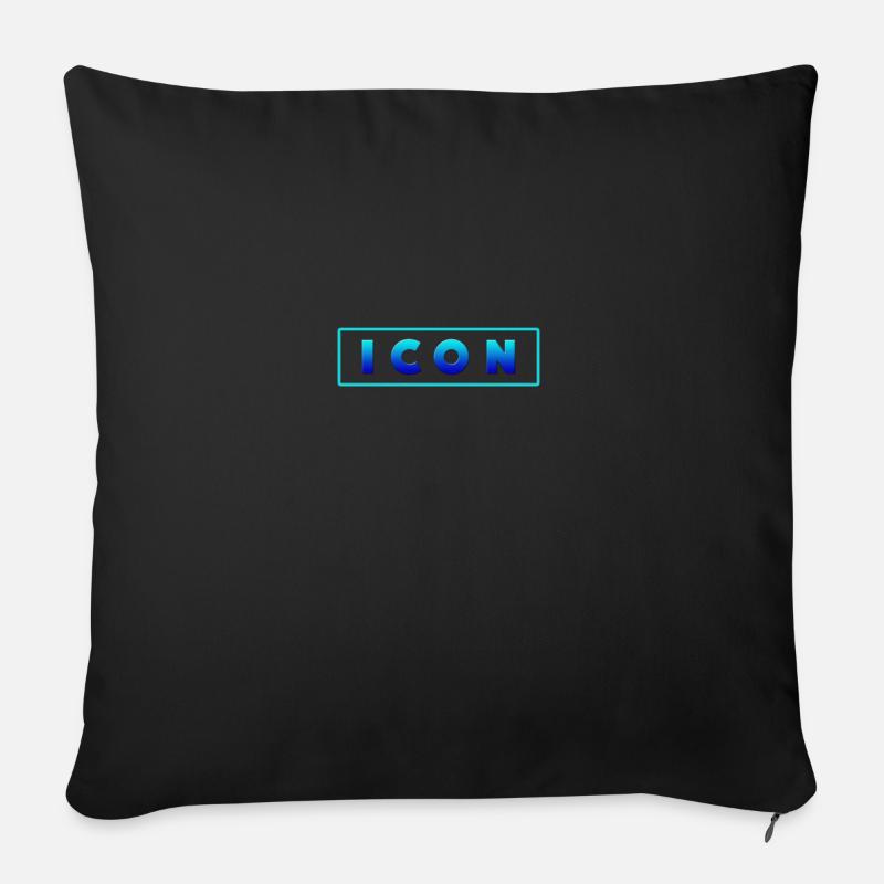Ikone - Sofakissen mit Füllung 45 x 45 cm - Schwarz
