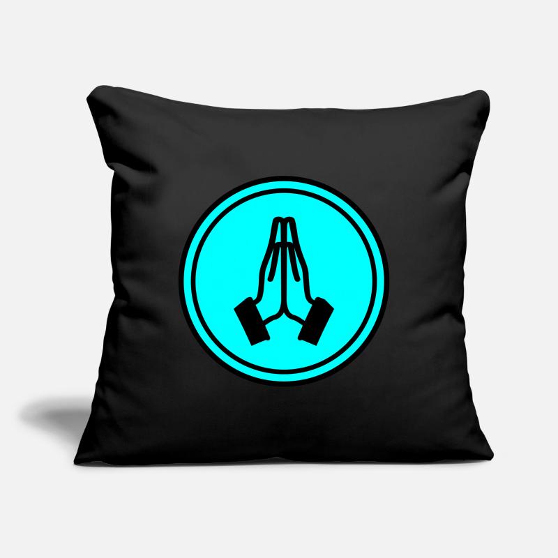 Praying hands circle Sofa pillow with filling 45cm x 45cm