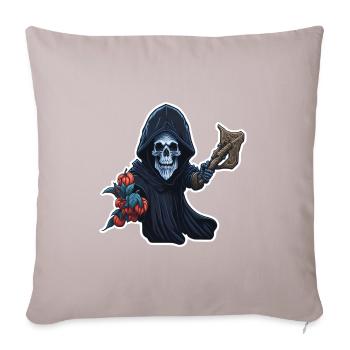 Skeleton - Sofa pillow with filling 45cm x 45cm - light taupe - Front