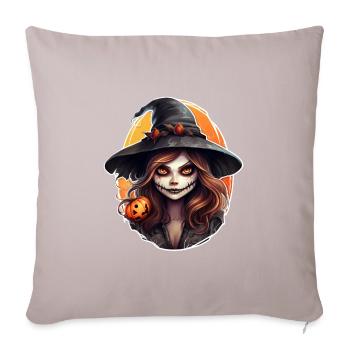 Witch - Sofa pillow with filling 45cm x 45cm - light taupe - Front