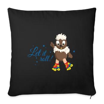 Pittiplatsch Let it roll - Sofakissen mit Füllung 45 x 45 cm - Schwarz - Vorne