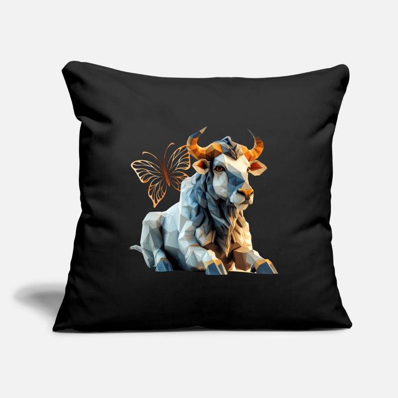 Gnou Coussin et housse de 45 x 45 cm