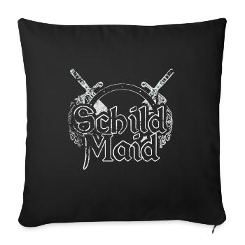 Schild Maid / für die Kriegerin - Sofakissen mit Füllung 45 x 45 cm - Schwarz - Vorne