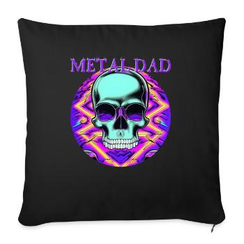 Metal Dad - Skull - Sofa pillow with filling 45cm x 45cm - black - Front