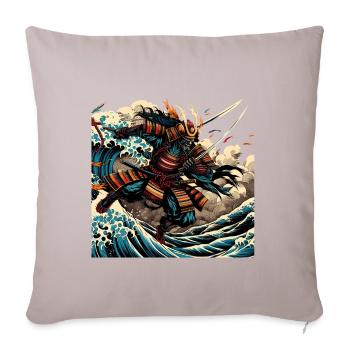 Japanese Katana Samurai Warrior - Sofa pillow with filling 45cm x 45cm - light taupe - Front