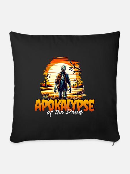 Zombieapokalypse - Sofakissen mit Füllung 45 x 45 cm - Schwarz
