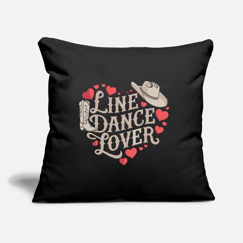 Conception de danse en ligne pour danseurs et groupe de danse Coussin et housse de 45 x 45 cm