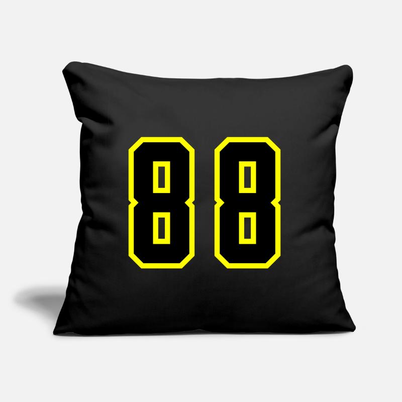 Maillot à numéros 88 Coussin et housse de 45 x 45 cm