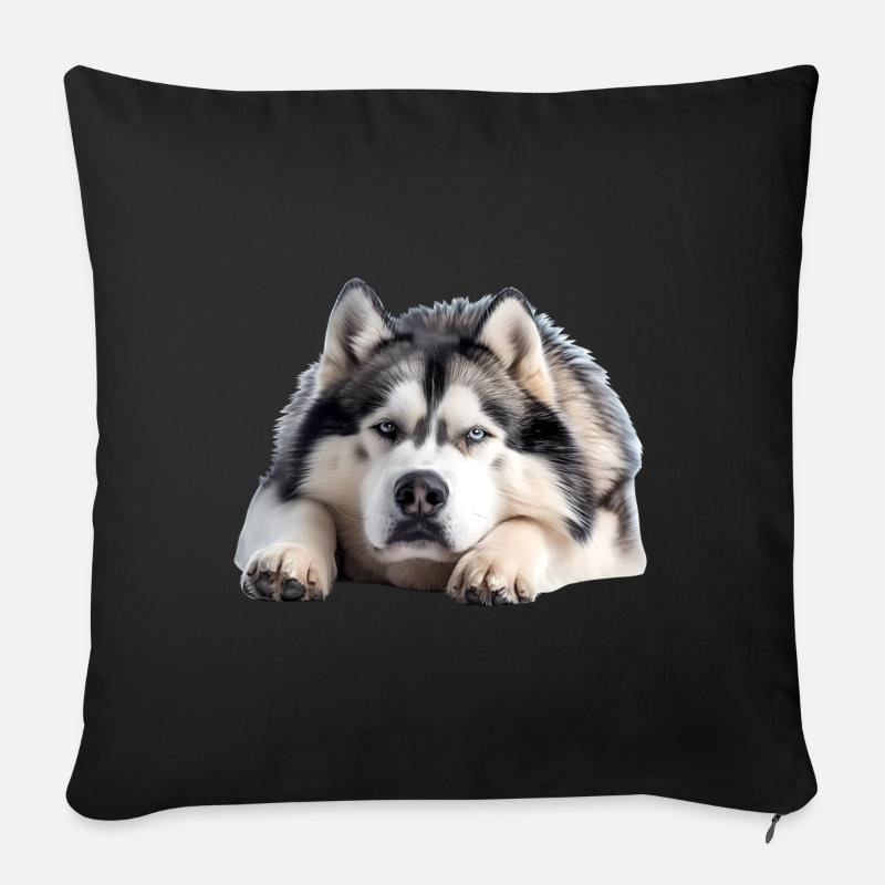 Alaskan Malamute - Sofakissen mit Füllung 45 x 45 cm - Schwarz