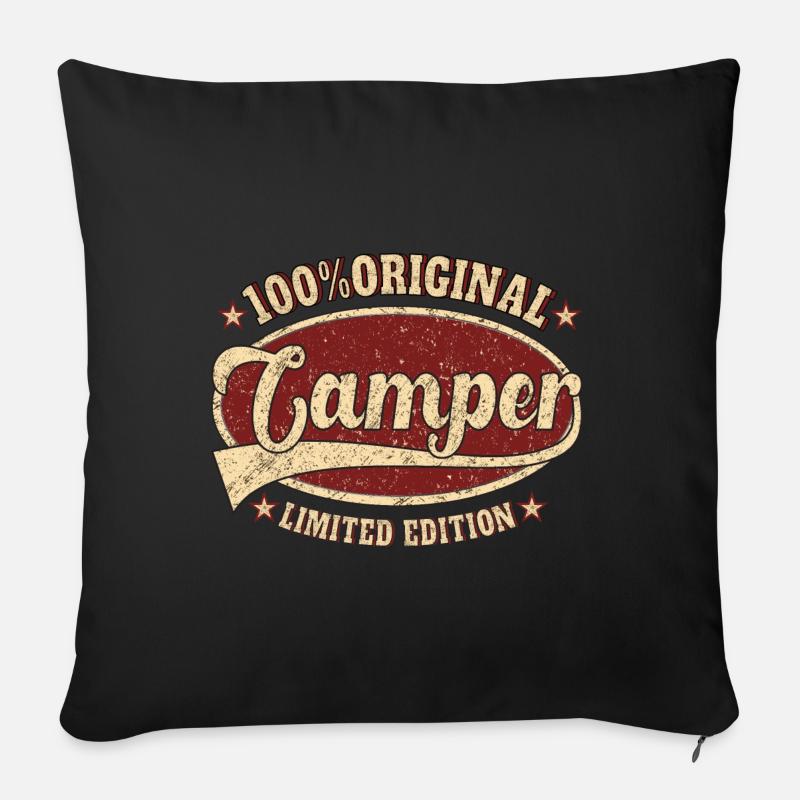 Camper 100% Original Camper - Sofakissen mit Füllung 45 x 45 cm - Schwarz