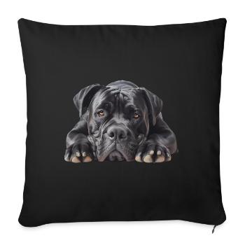 Cane Corso - Sofakissen mit Füllung 45 x 45 cm - Schwarz - Vorne