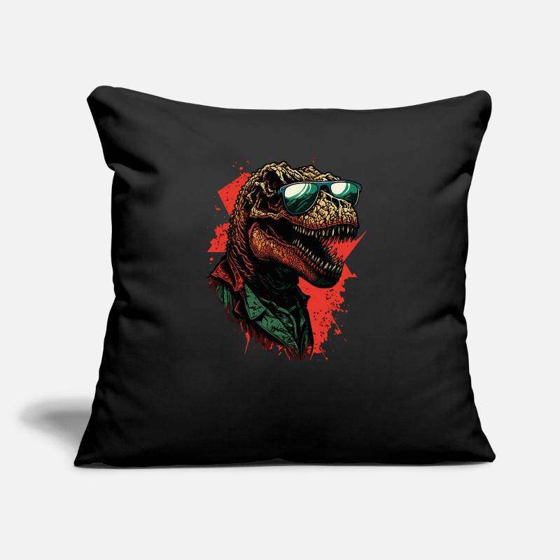 Cooler T-Rex Dinosaurier Sofakissen mit Füllung 45 x 45 cm