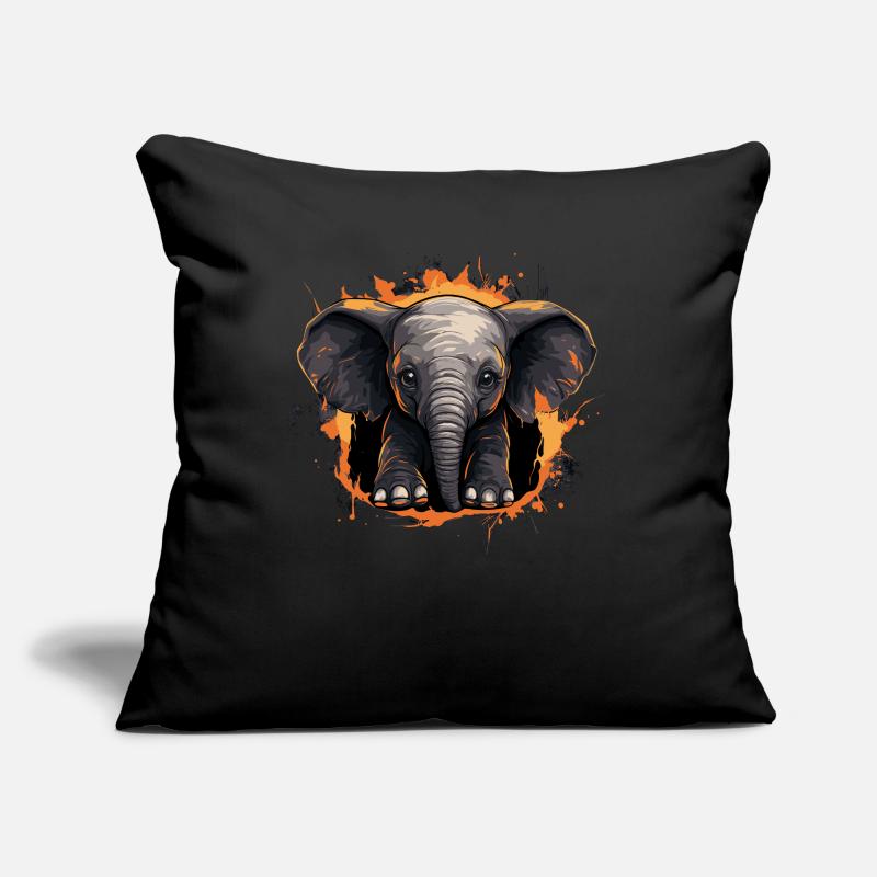 Mignon bébé éléphant Coussin et housse de 45 x 45 cm