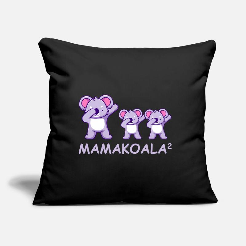 Schwanger werdene Mutter Zwillinge Koala Sofakissen mit Füllung 45 x 45 cm