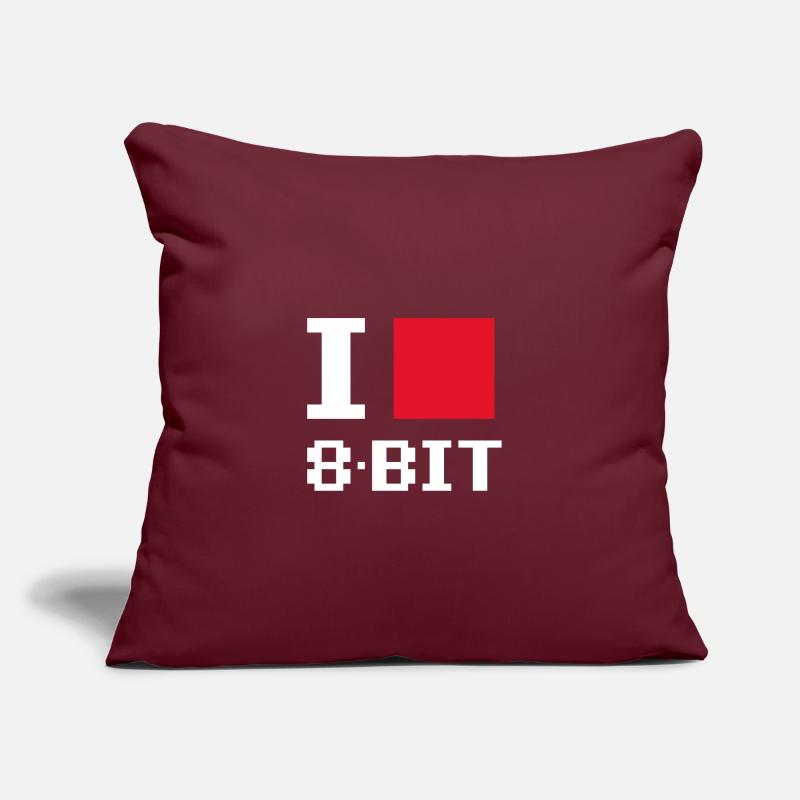 J'adore 8 bits Coussin et housse de 45 x 45 cm
