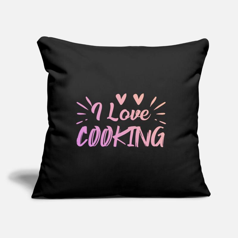 Ich liebe Kochen Sofakissen mit Füllung 45 x 45 cm