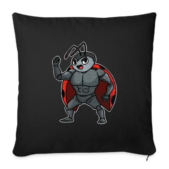 ladybug - Sofa pillow with filling 45cm x 45cm - black - Front