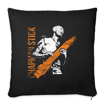 Chapman Stick Cadeau - Coussin et housse de 45 x 45 cm - noir - Devant