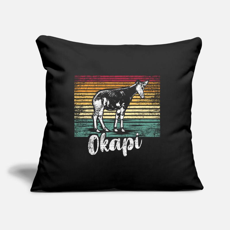 Okapi Geschenk Sofakissen mit Füllung 45 x 45 cm