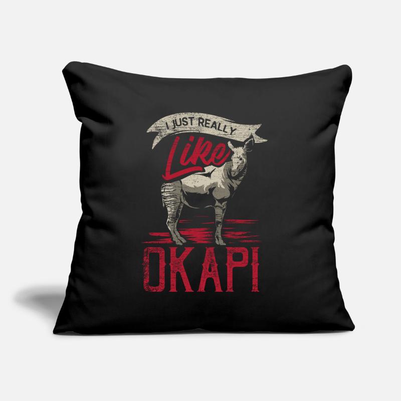 Okapi Geschenk Sofakissen mit Füllung 45 x 45 cm