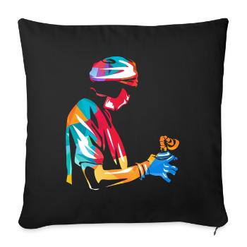 Anästhesist Anästhesie - Sofakissen mit Füllung 45 x 45 cm - Schwarz - Vorne