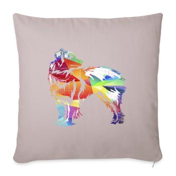 Australian Shepherd - Coussin et housse de 45 x 45 cm - taupe clair - Devant