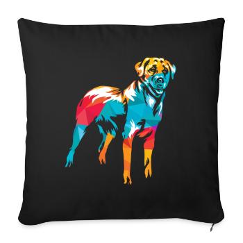 Anatolian shepherd dog - Sofa pillow with filling 45cm x 45cm - black - Front