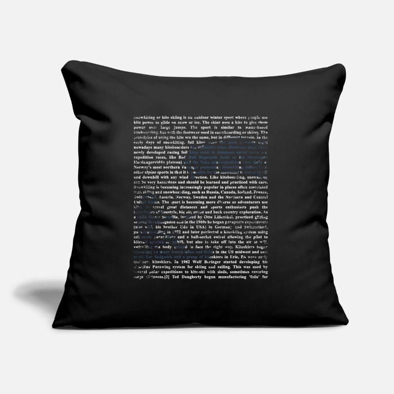 Snowkiting kiteboarding Sofa pillow with filling 45cm x 45cm