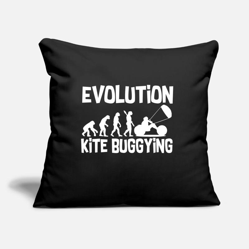 Evolution du kite buggying Coussin et housse de 45 x 45 cm