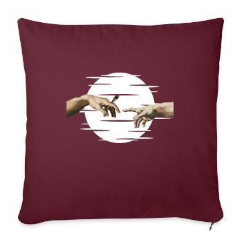 Michelangelo Pass the joint Weed Druffi Trippy - Sofa pillow with filling 45cm x 45cm - burgundy - Front