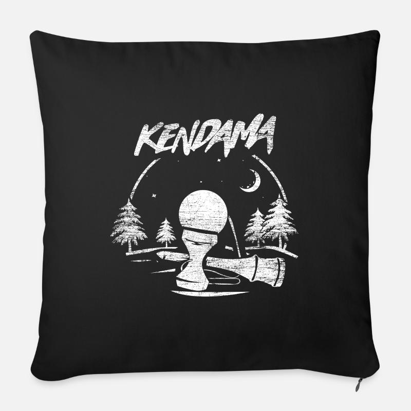 Kendama - Sofapude med fyld 45 x 45 cm - sort
