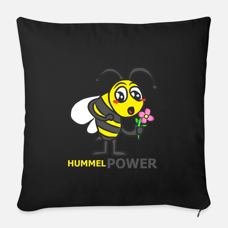 HUMMEL - Sofakissen mit Füllung 45 x 45 cm - Schwarz