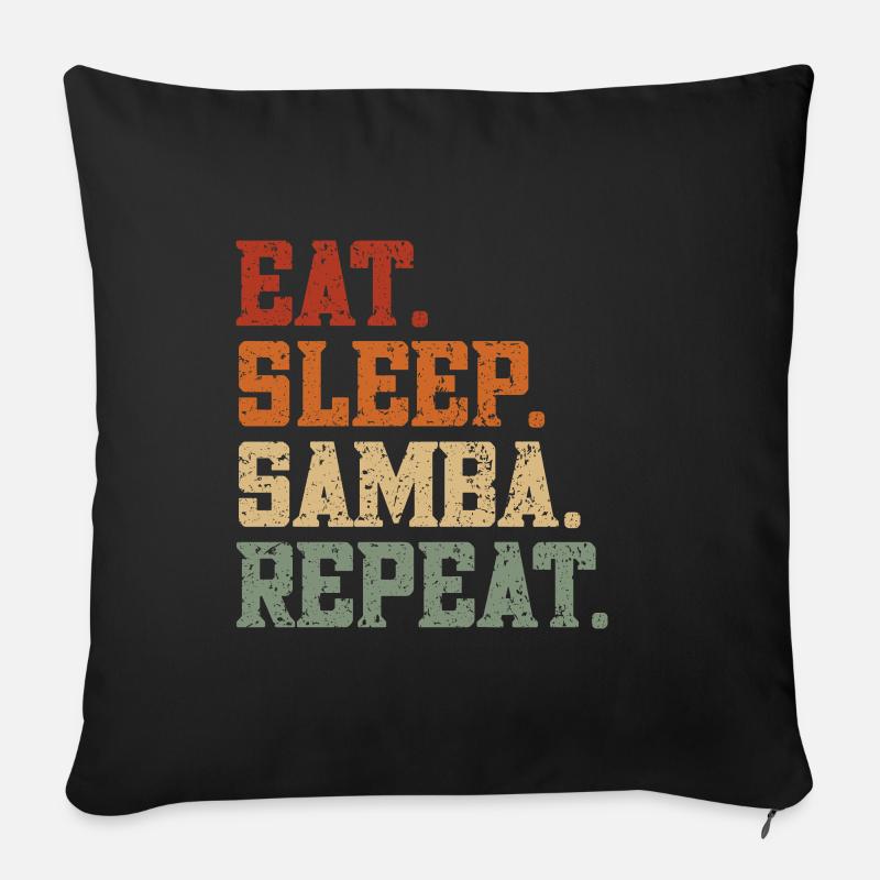 Samba - Sofakissen mit Füllung 45 x 45 cm - Schwarz