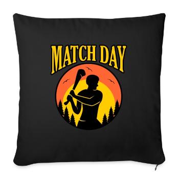 Match Day Hurling - Sofa pillow with filling 45cm x 45cm - black - Front