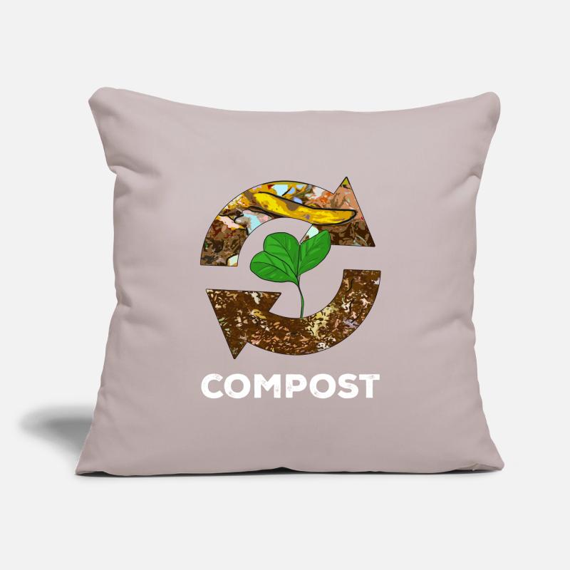Compost Worms Gift Sofa pillow with filling 45cm x 45cm