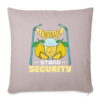 Lemonade Stand Safety - Sofa pillow with filling 45cm x 45cm - light taupe - Front