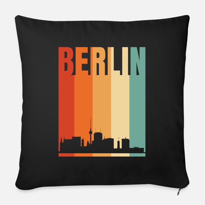 Berlin - Sofakissen mit Füllung 45 x 45 cm - Schwarz