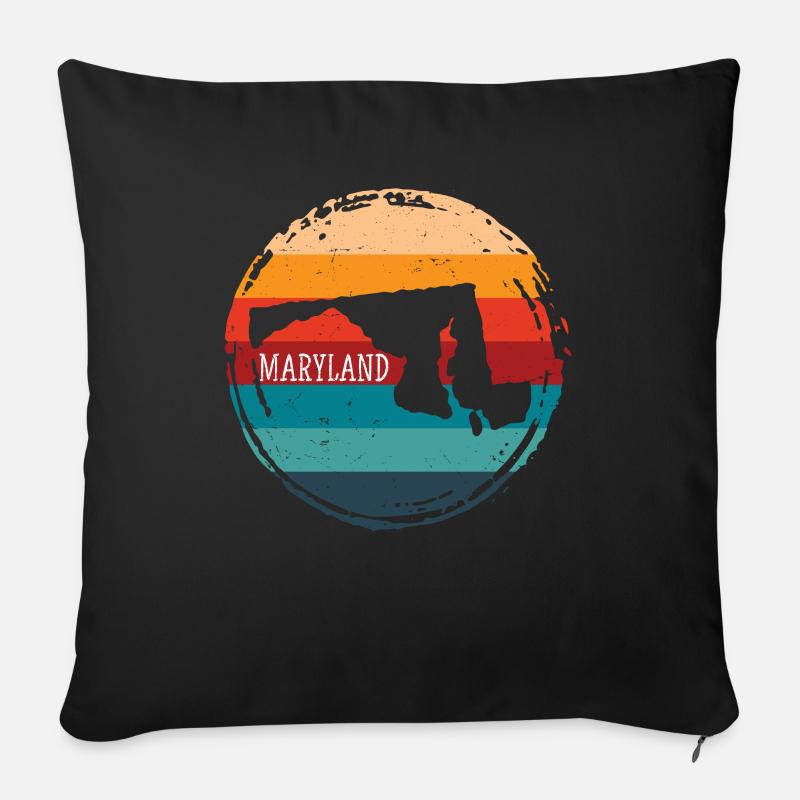 Maryland - Sofakissen mit Füllung 45 x 45 cm - Schwarz