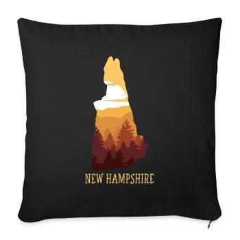 New Hampshire - Sofakissen mit Füllung 45 x 45 cm - Schwarz - Vorne