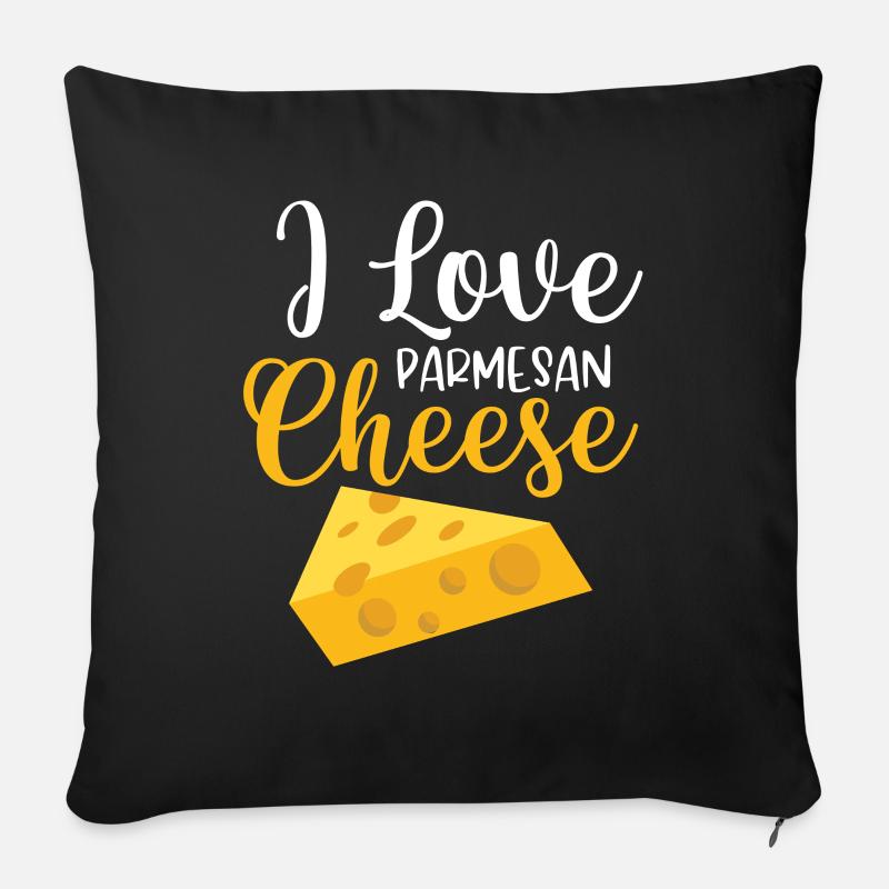 Parmesan - Sofakissen mit Füllung 45 x 45 cm - Schwarz
