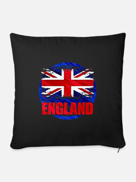 England - Sofakissen mit Füllung 45 x 45 cm - Schwarz