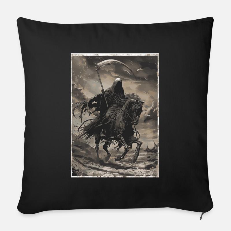 Tod Tarot - Sofakissen mit Füllung 45 x 45 cm - Schwarz