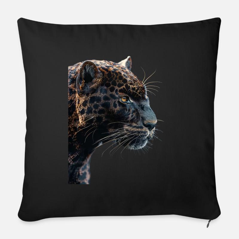 Panther - Sofakissen mit Füllung 45 x 45 cm - Schwarz