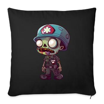 Medic Halloween - Sofa pillow with filling 45cm x 45cm - black - Front