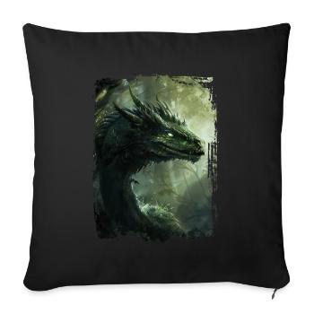 Kite - Sofa pillow with filling 45cm x 45cm - black - Front