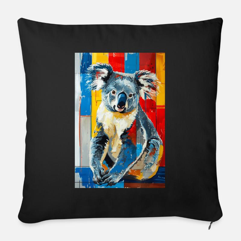 Koala - Sofakissen mit Füllung 45 x 45 cm - Schwarz
