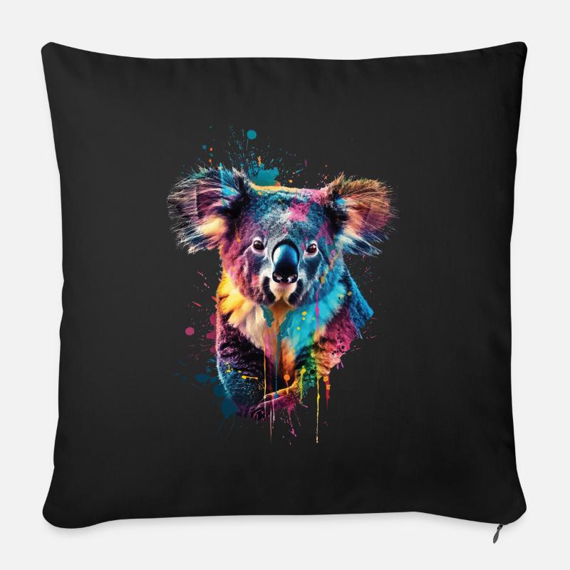Koala - Sofakissen mit Füllung 45 x 45 cm - Schwarz