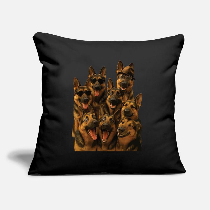 Deutscher Schäferhund Sofakissen mit Füllung 45 x 45 cm