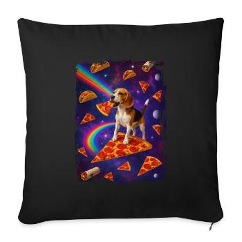 Beagle - Sofakissen mit Füllung 45 x 45 cm - Schwarz - Vorne